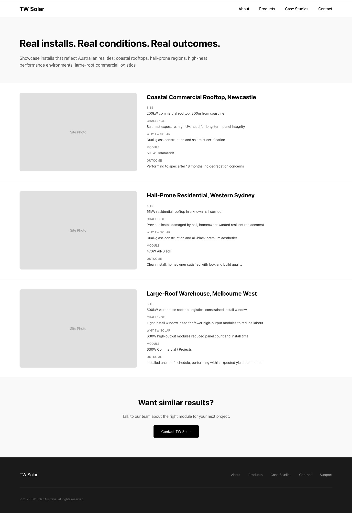 Case studies wireframe